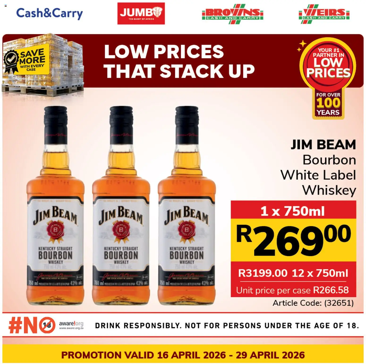 New Jumbo catalogue – valid from 16.04.2026 | Page: 5 | Products: Case, Bourbon, Whiskey