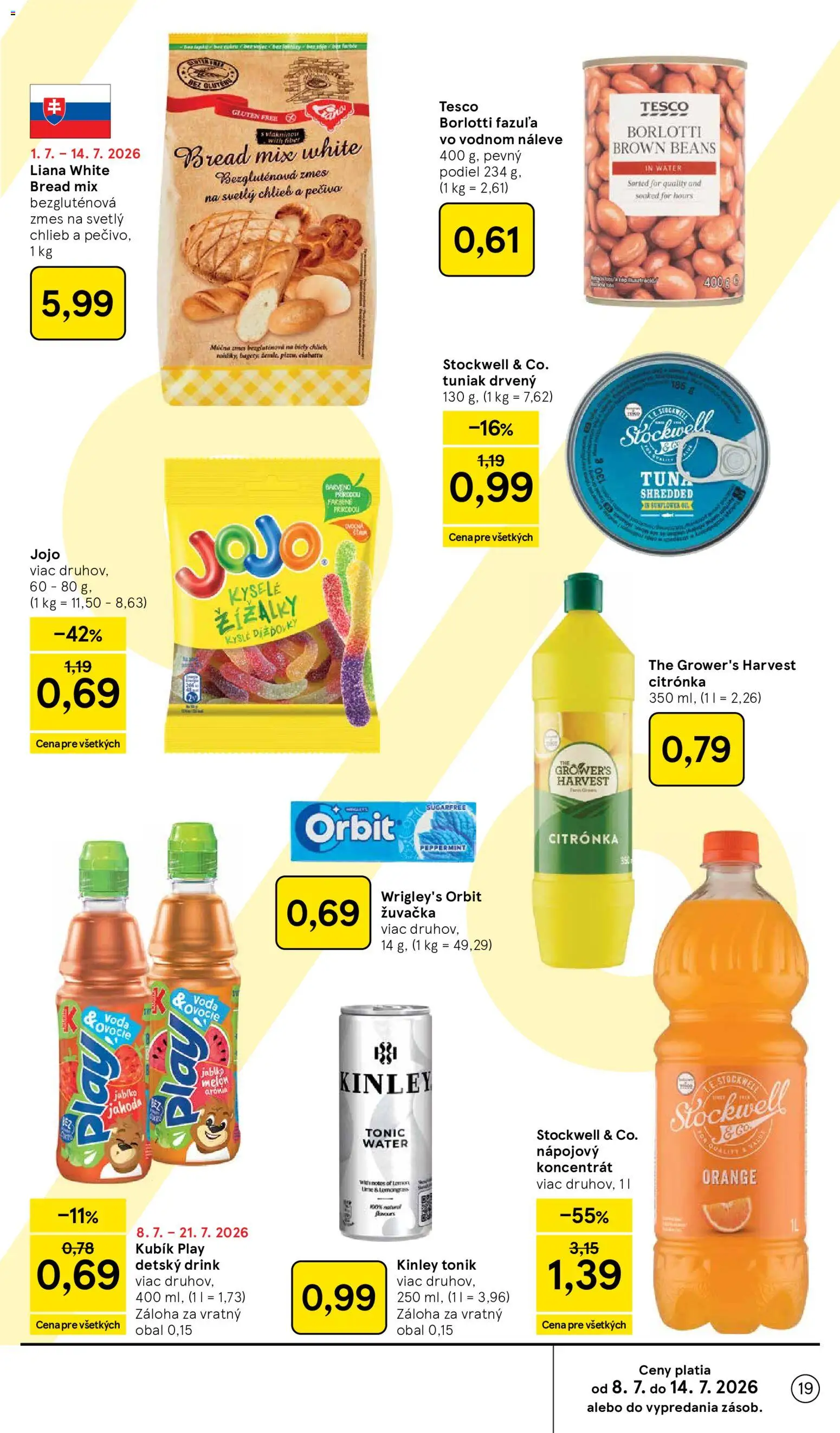 Nové Tesco akcie – leták je platný od 08.07.2026 | Strana: 19