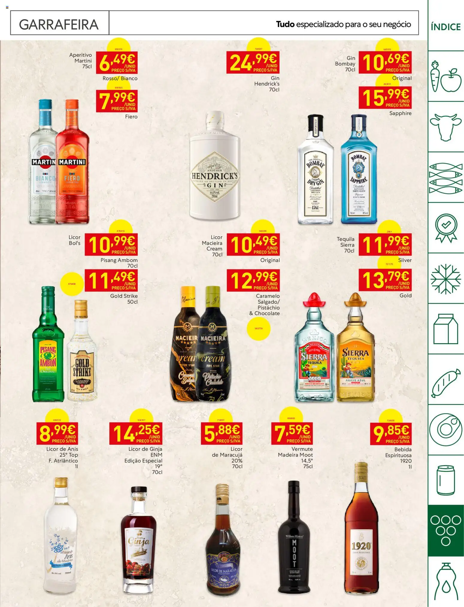 Recheio Horeca Madeira │ válido de 11/08/2026 | Página: 25 | Produtos: Licor, Chocolate, Agave, Gin