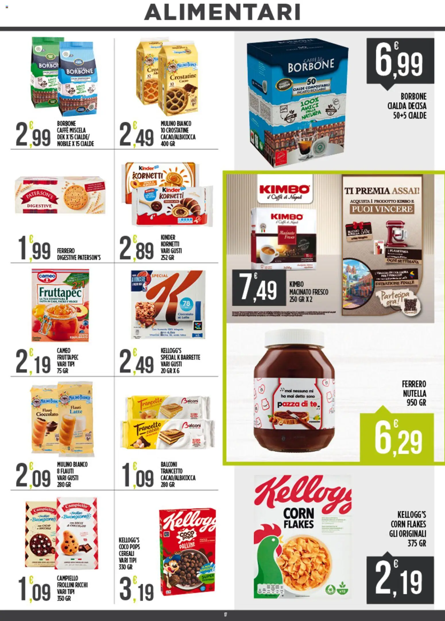Volantino Euroesse del 01.06.2026 | Pagina: 17 | Prodotti: Caffè, Cereali, Latte, Frollini