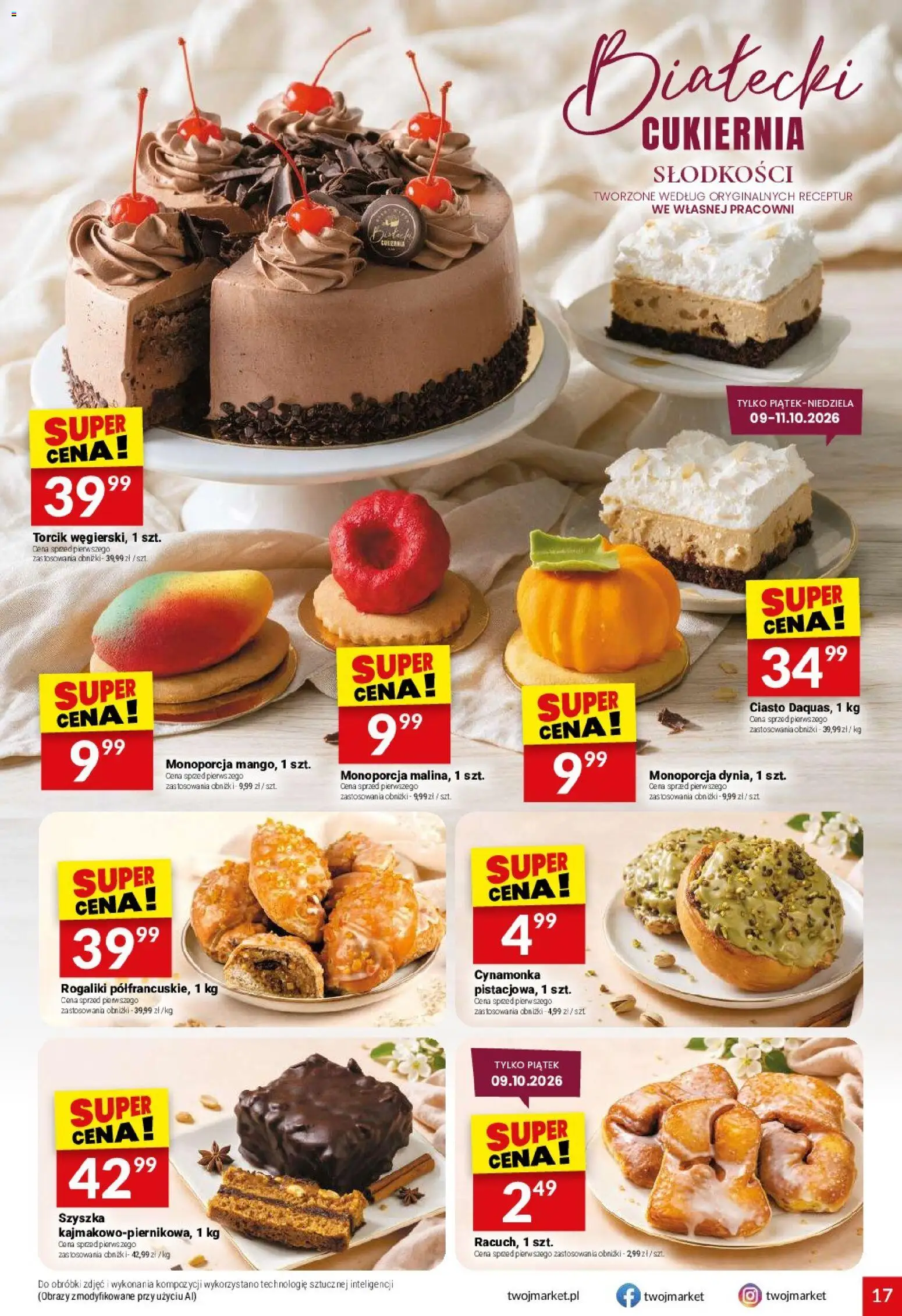 Twój Market gazetka od 07.10.2026 | Strona: 17 | Produkty: Ciasto