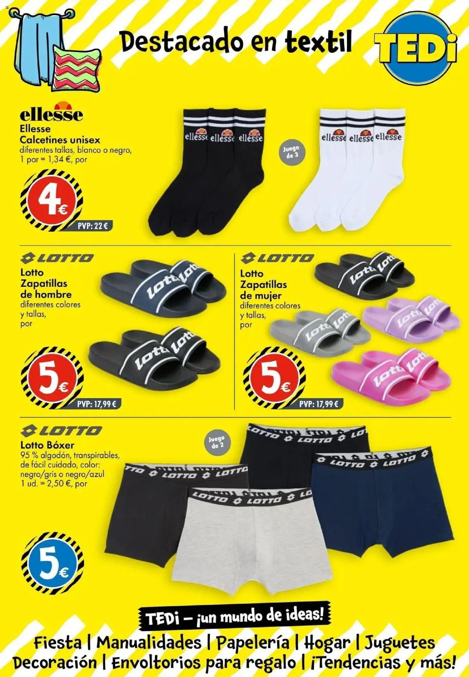 TEDi Folleto 18/09/2026 - 24/09/2026 | Página: 7 | Productos: Zapatillas, Juguetes, Calcetines, Decoración