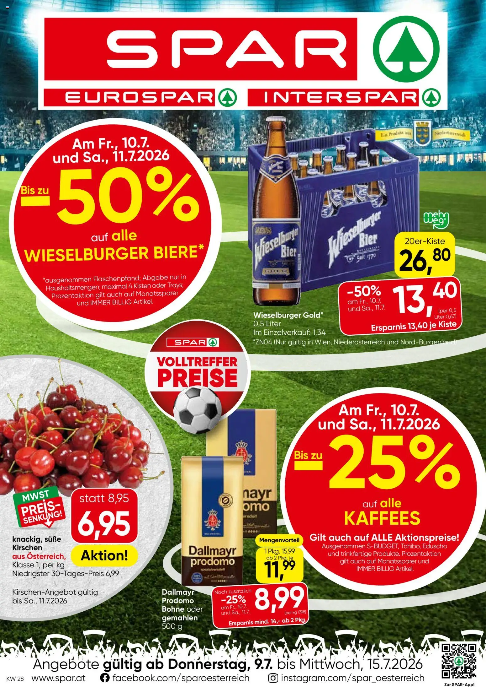Spar Flugblatt - Niederösterreich gültig ab 09.07.2026 | Seite: 1 | Produkte: Bier