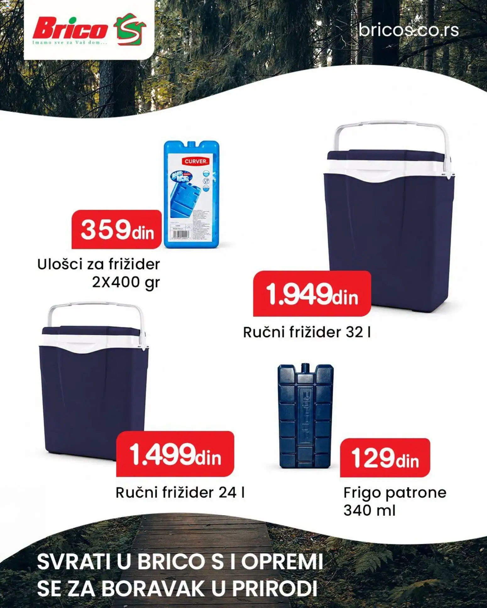 Brico S katalog - važi od 15.07.2026 | Strana: 3 | Proizvode: Frižider, Ulošci