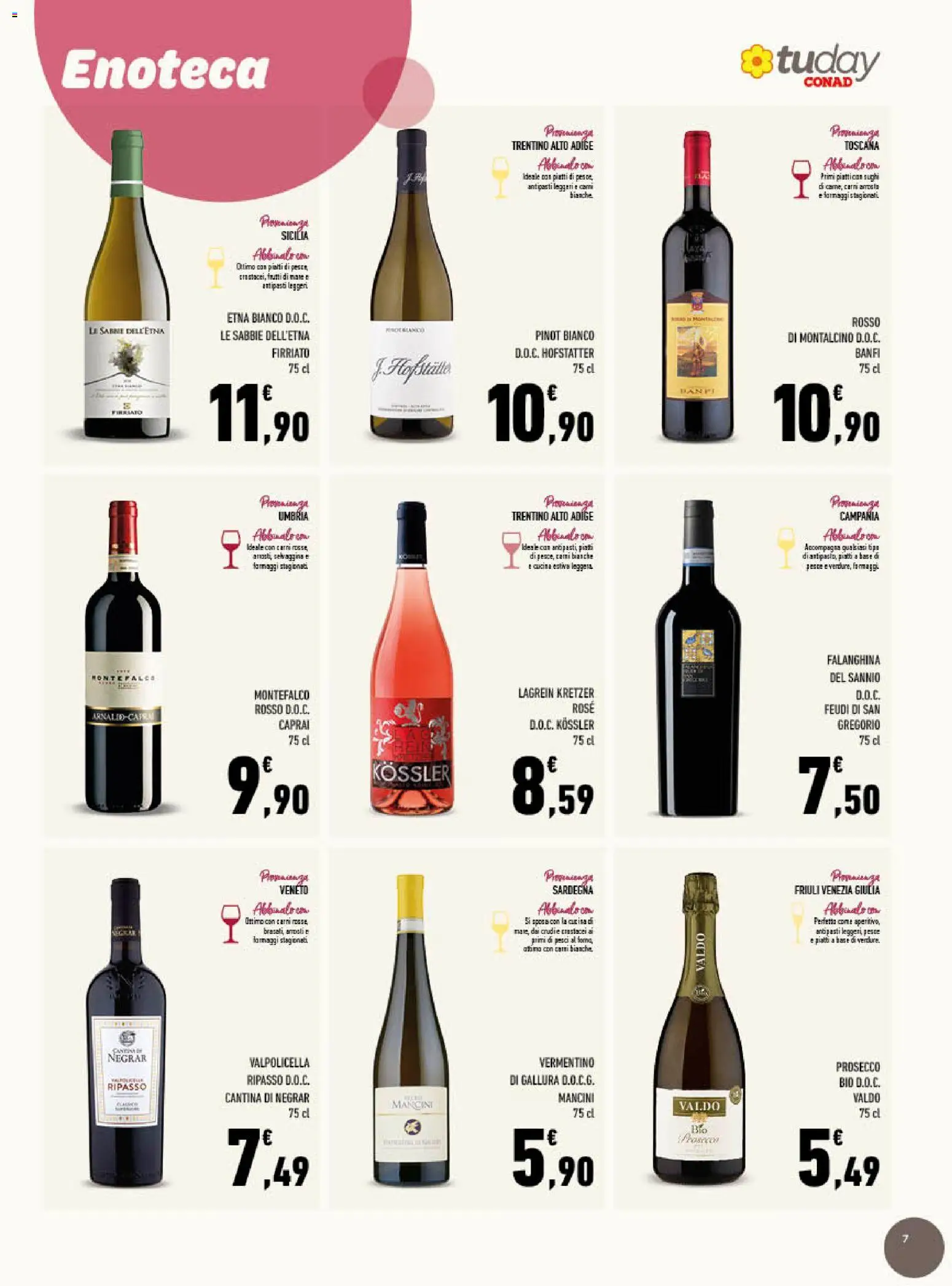 Volantino Conad del 20.05.2026 | Pagina: 7 | Prodotti: Prosecco, Frutti di mare, Piatto, Aperitivo