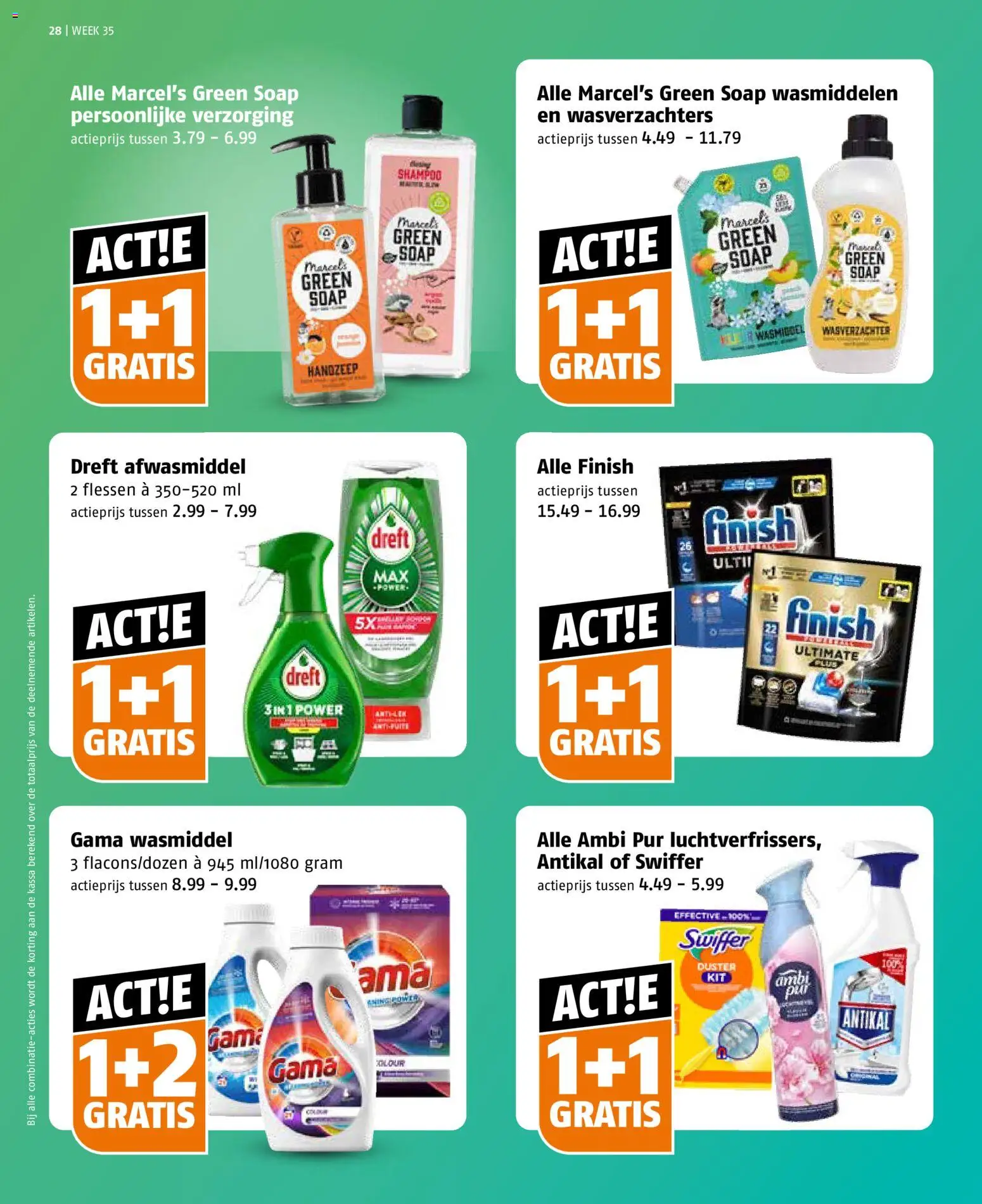 {H1} | Pagina: 28 | Producten: Wasmiddel, Wasverzachter, Handzeep, Shampoo