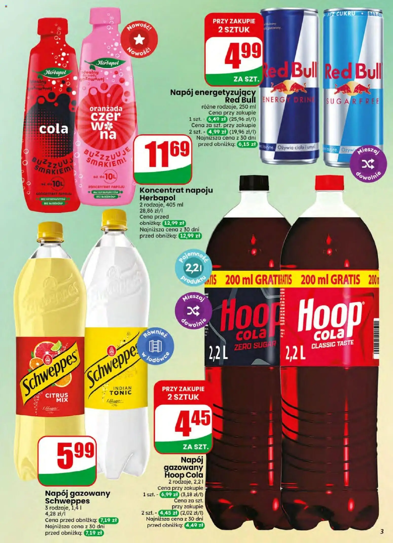 Dino gazetka od 05.08.2026 | Strona: 3 | Produkty: Red bull