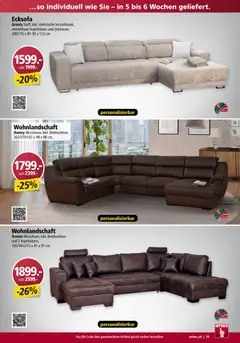 Otto's Aktionen Möbelflyer ab 01.07.2026 gültig | Seite: 15 | Produkte: Ecksofa, Wohnlandschaft