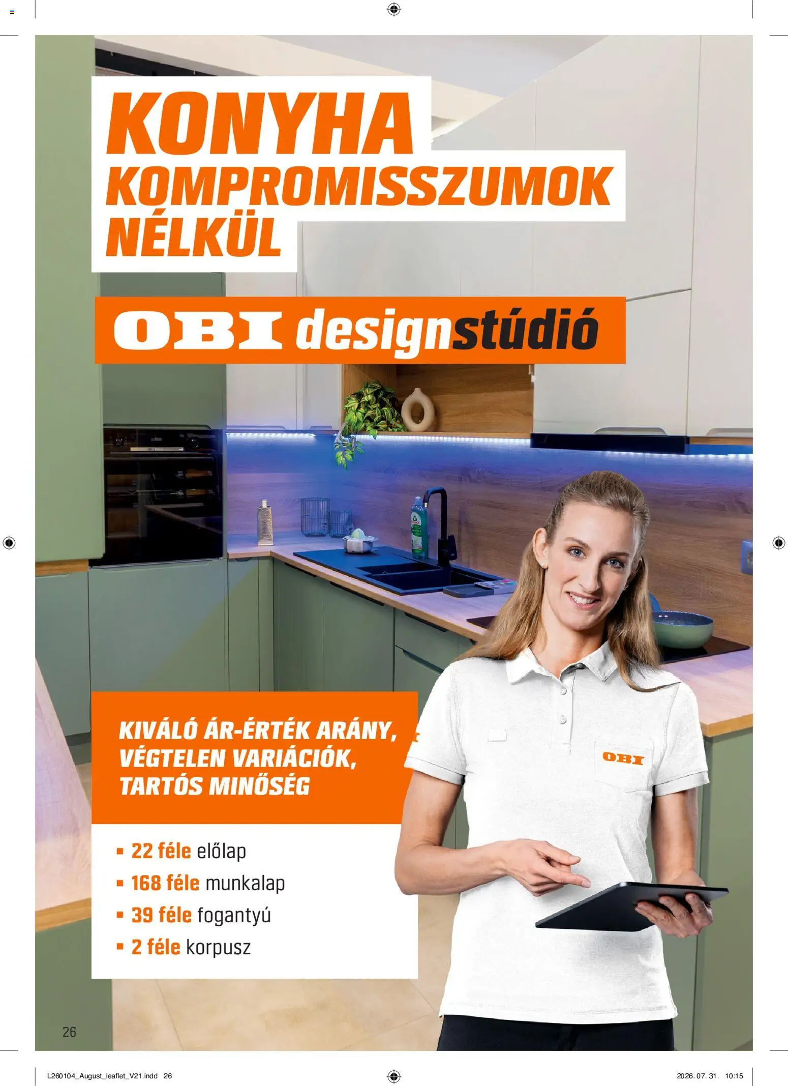OBI akciós ujság - amely érvényes a következő dátumtól: 2026.08.04. | Oldal: 26