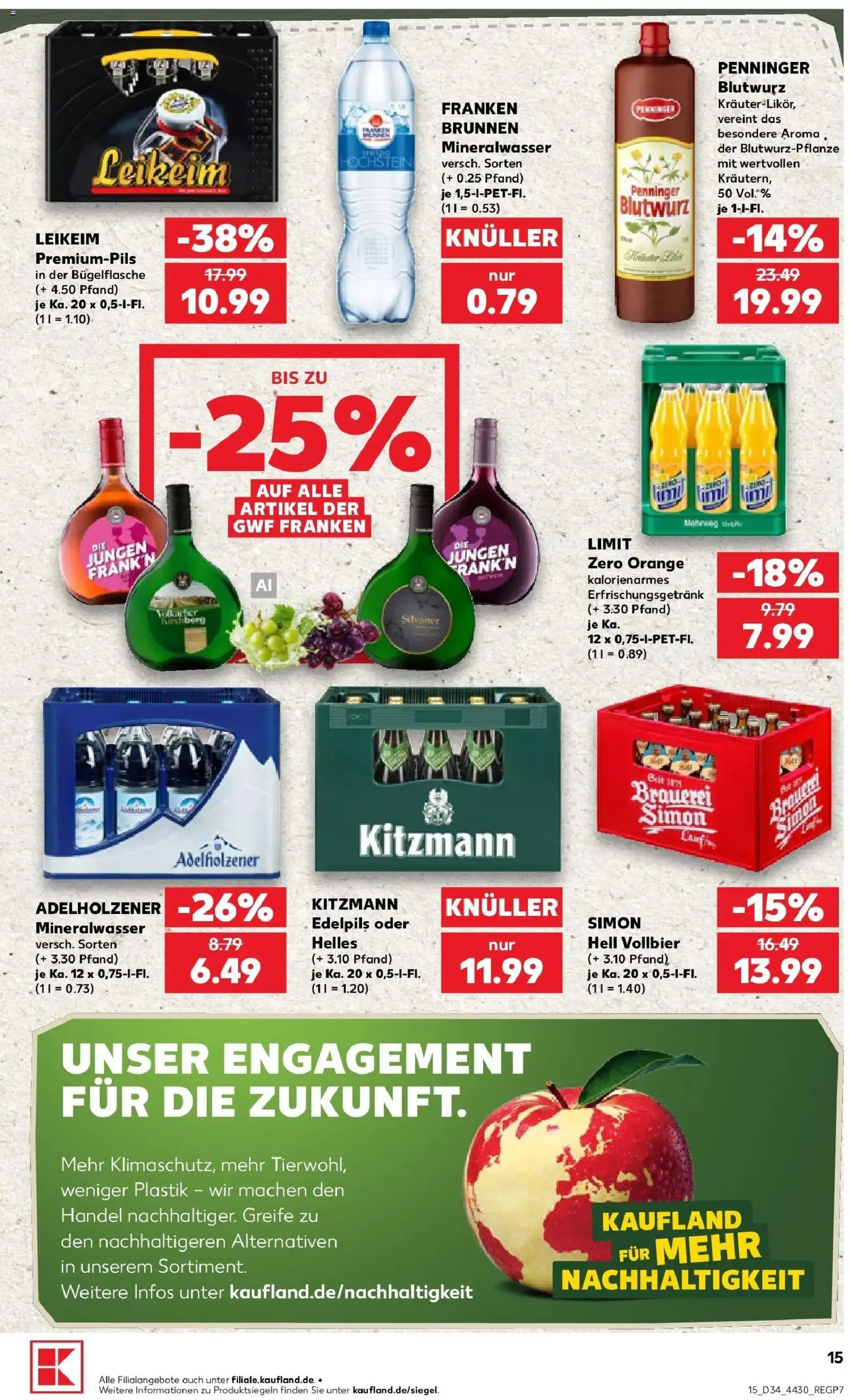 Prospekt Kaufland ab 17.08.2026 » Angebote Online zum Blättern | Seite: 26 | Produkte: Adelholzener, Mineralwasser