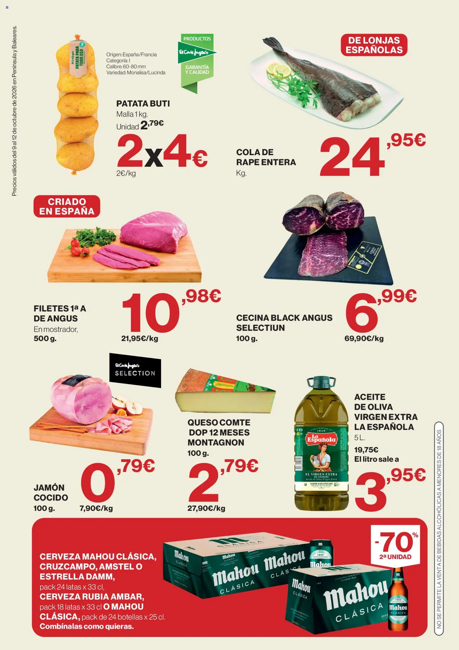 Supercor Península y Baleares │ válido desde el 09/10/2026 | Página: 2 | Productos: Queso, Aceite, Aceite de oliva virgen extra, Bebidas