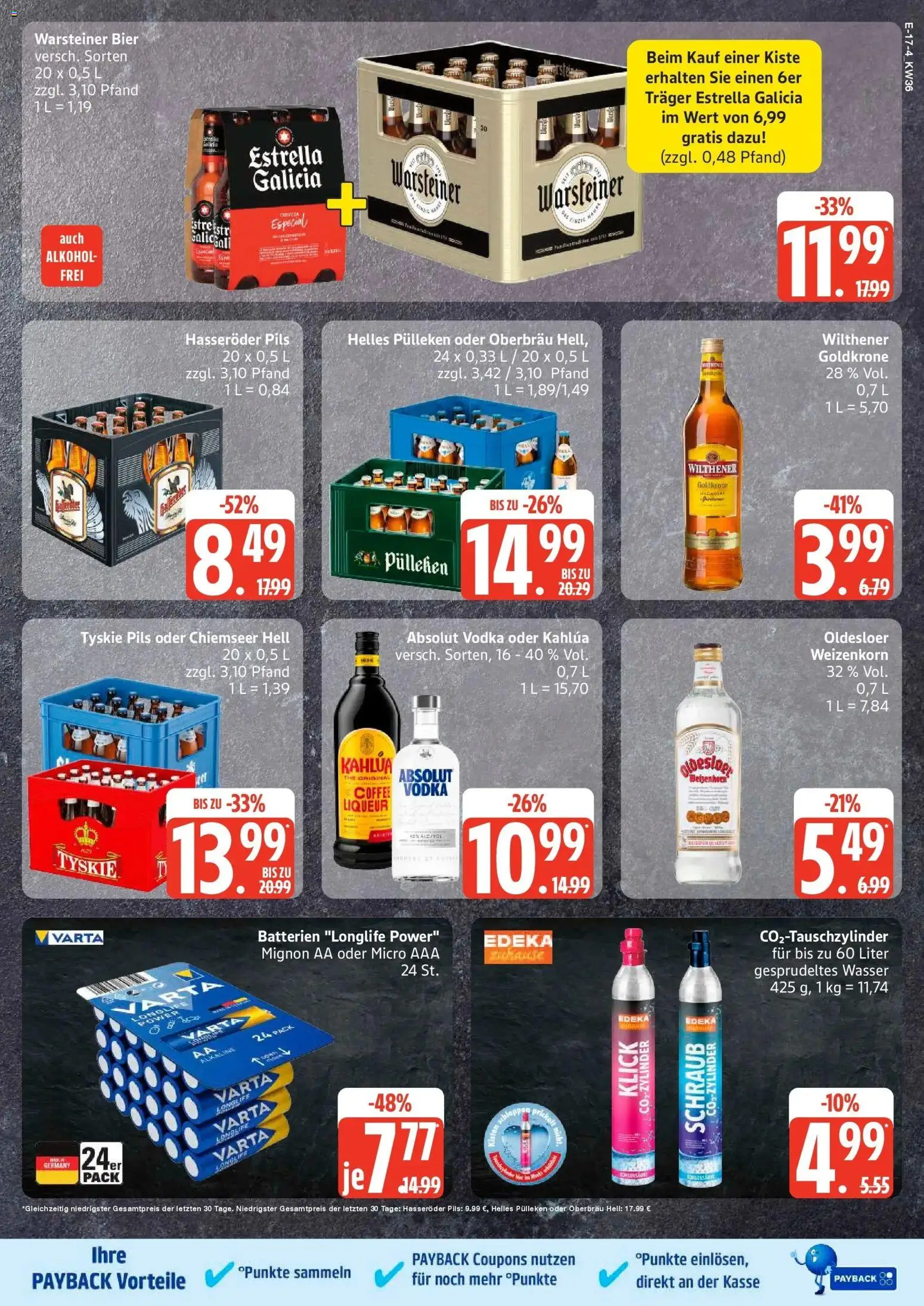 Edeka Prospekt Stralsund (ab 31.08.2026) » Angebote Online | Seite: 23 | Produkte: Batterien, Pils, Alkohol, Hasseröder