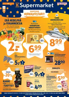 K-Supermarket-mainoslehti voimassa 29/10/2026 alkaen