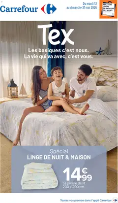 Carrefour - Prévisualisation de Carrefour Special linge de nuit & maison valide à partir de 12.05.2026