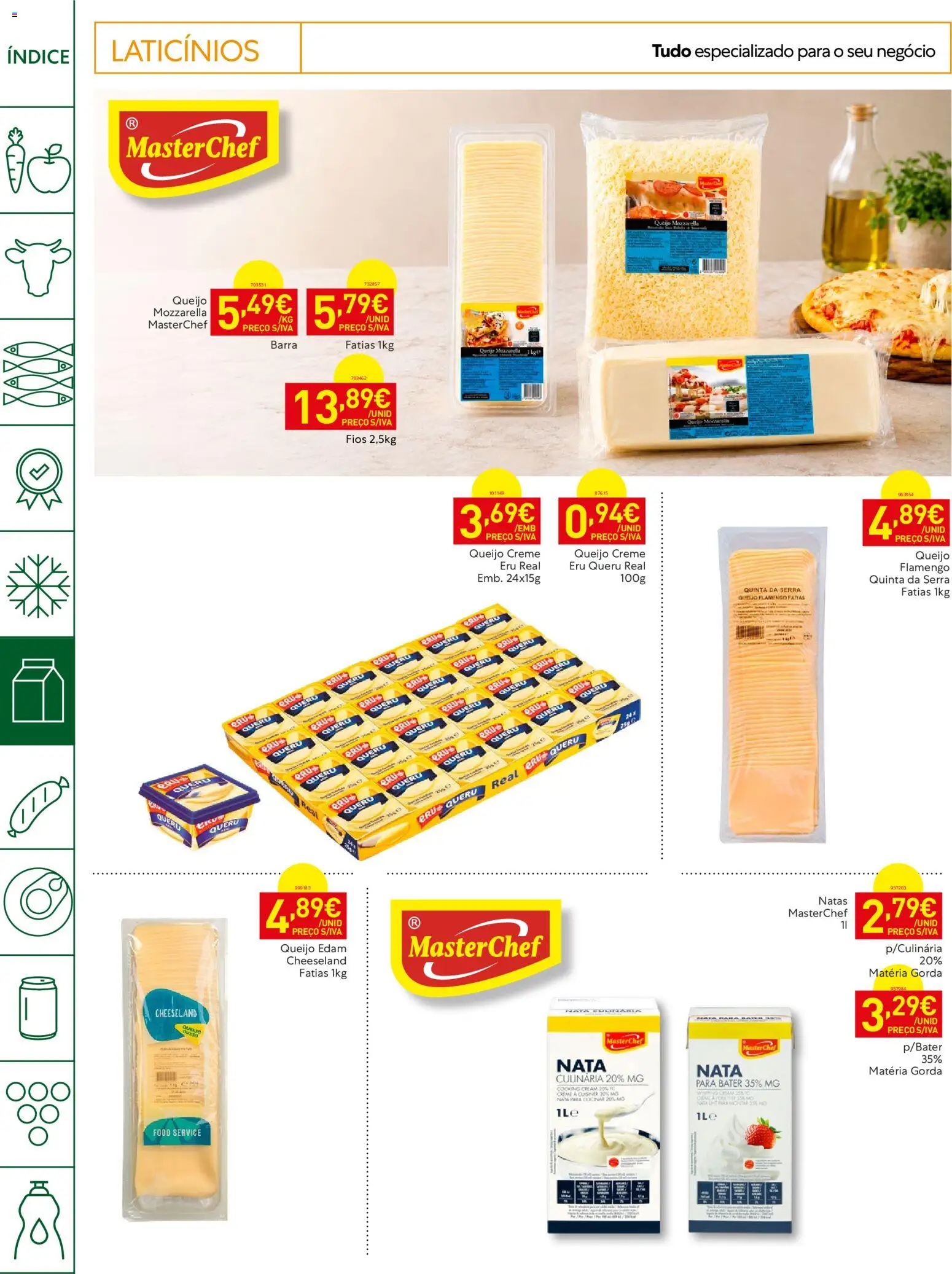 Recheio Horeca │ válido de 04/08/2026 | Página: 16 | Produtos: Queijo creme, Queijo, Creme, Natas