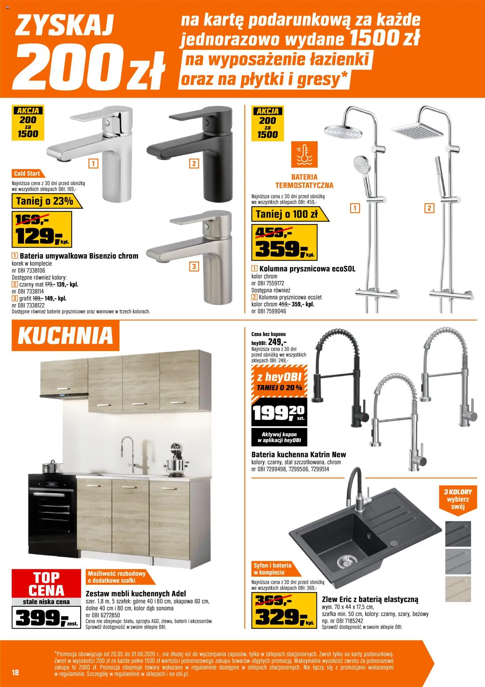 OBI gazetka od 20.05.2026 | Strona: 18 | Produkty: Baterie, Bateria