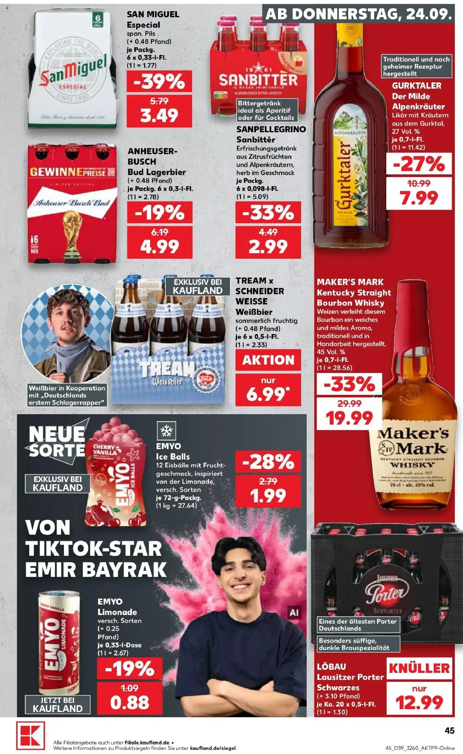 Prospekt Kaufland ab 21.09.2026 » Angebote Online zum Blättern | Seite: 48 | Produkte: Whisky, Likör, Bad, Pils