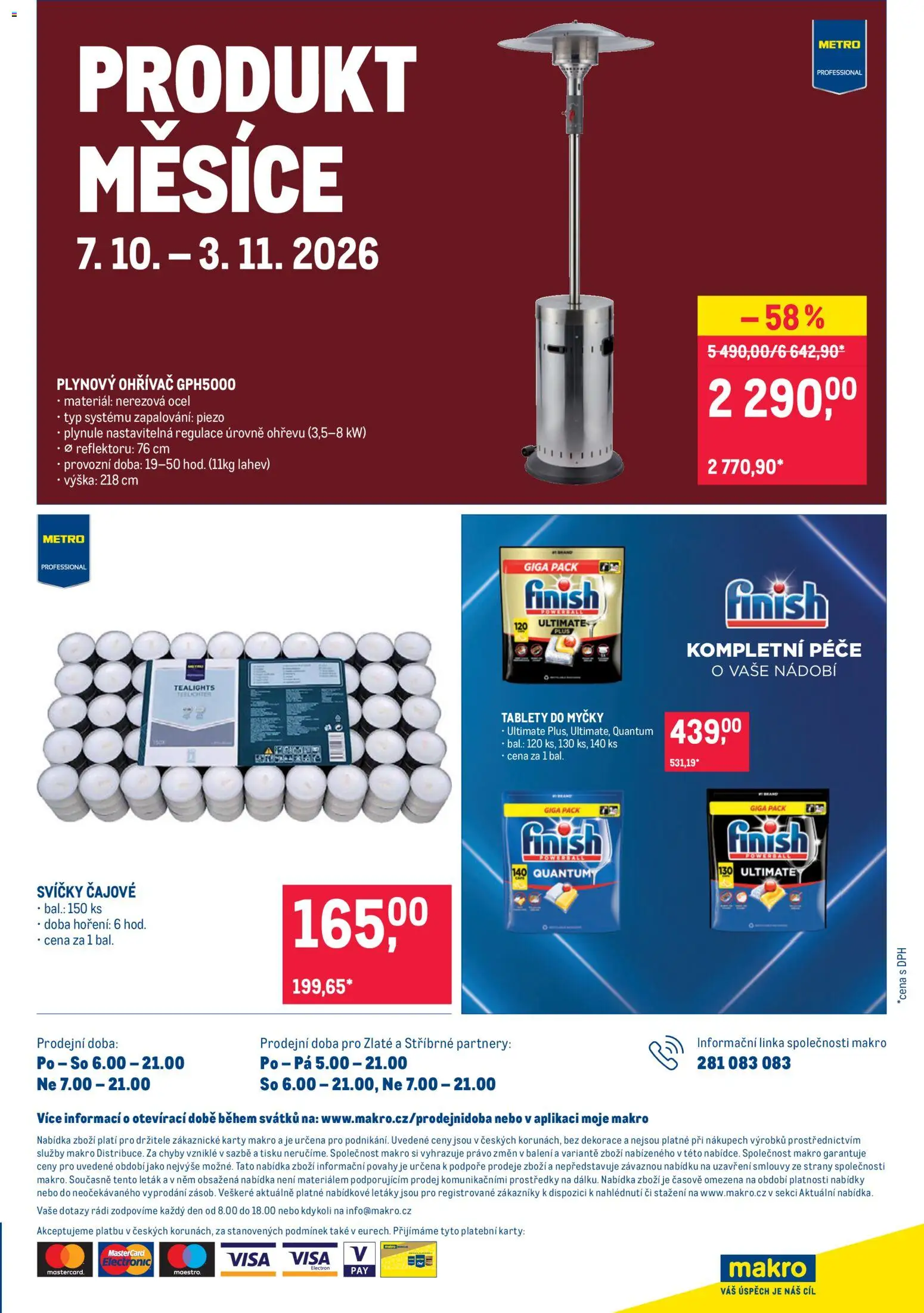 Makro leták - Nepotravinové zboží od 07.10.2026 | Strana: 13 | Produkty: Finish, Nádobí, Láhev, Dekorace
