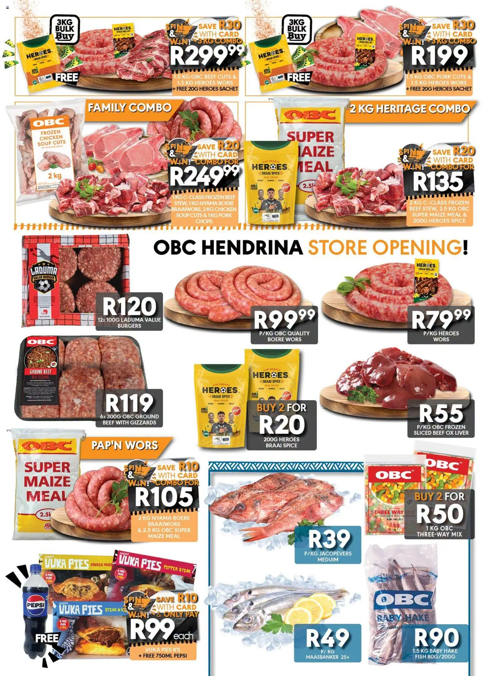New OBC catalogue – valid from 24/09/2026 | Page: 4 | Products: Liver, Beef, Burgers, Griller