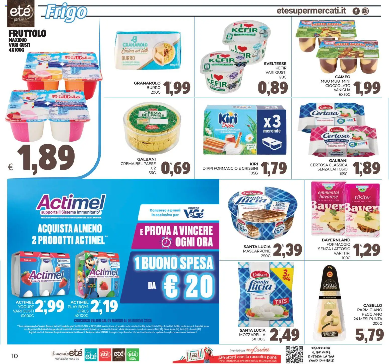 Volantino Eté del 22.05.2026 | Pagina: 10 | Prodotti: Cioccolato, Grissini, Mascarpone, Emmental
