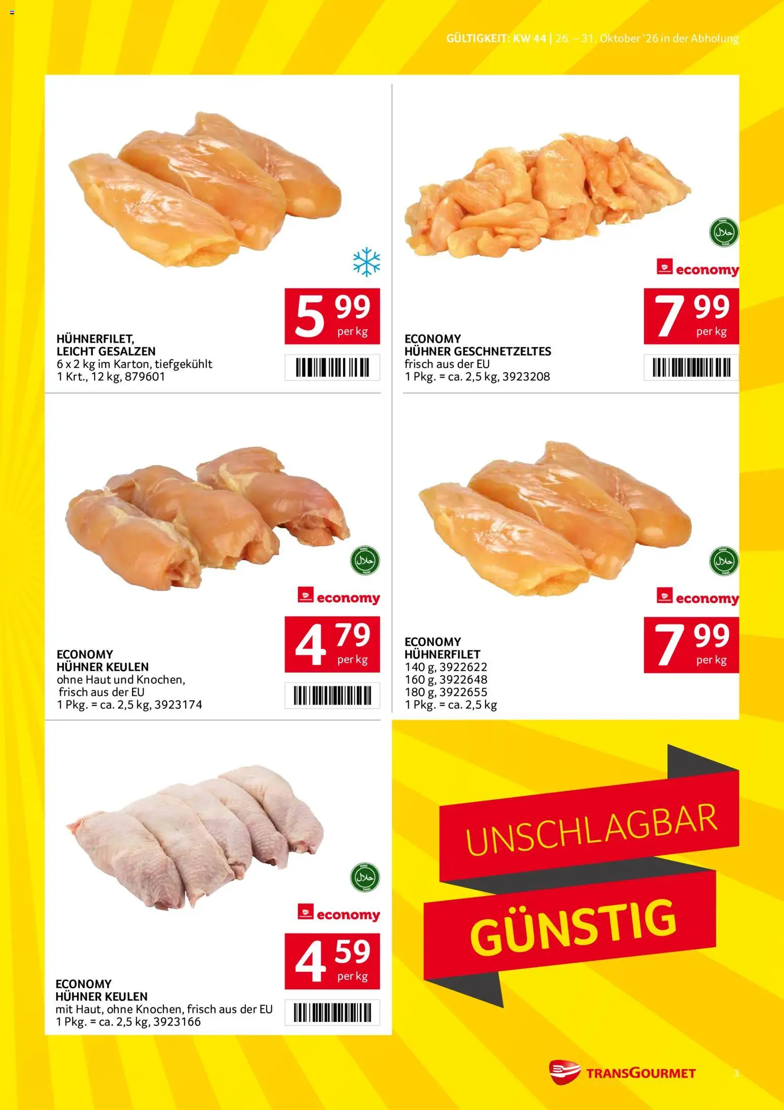 Transgourmet Abhol Aktion gültig ab 26.10.2026 | Seite: 3