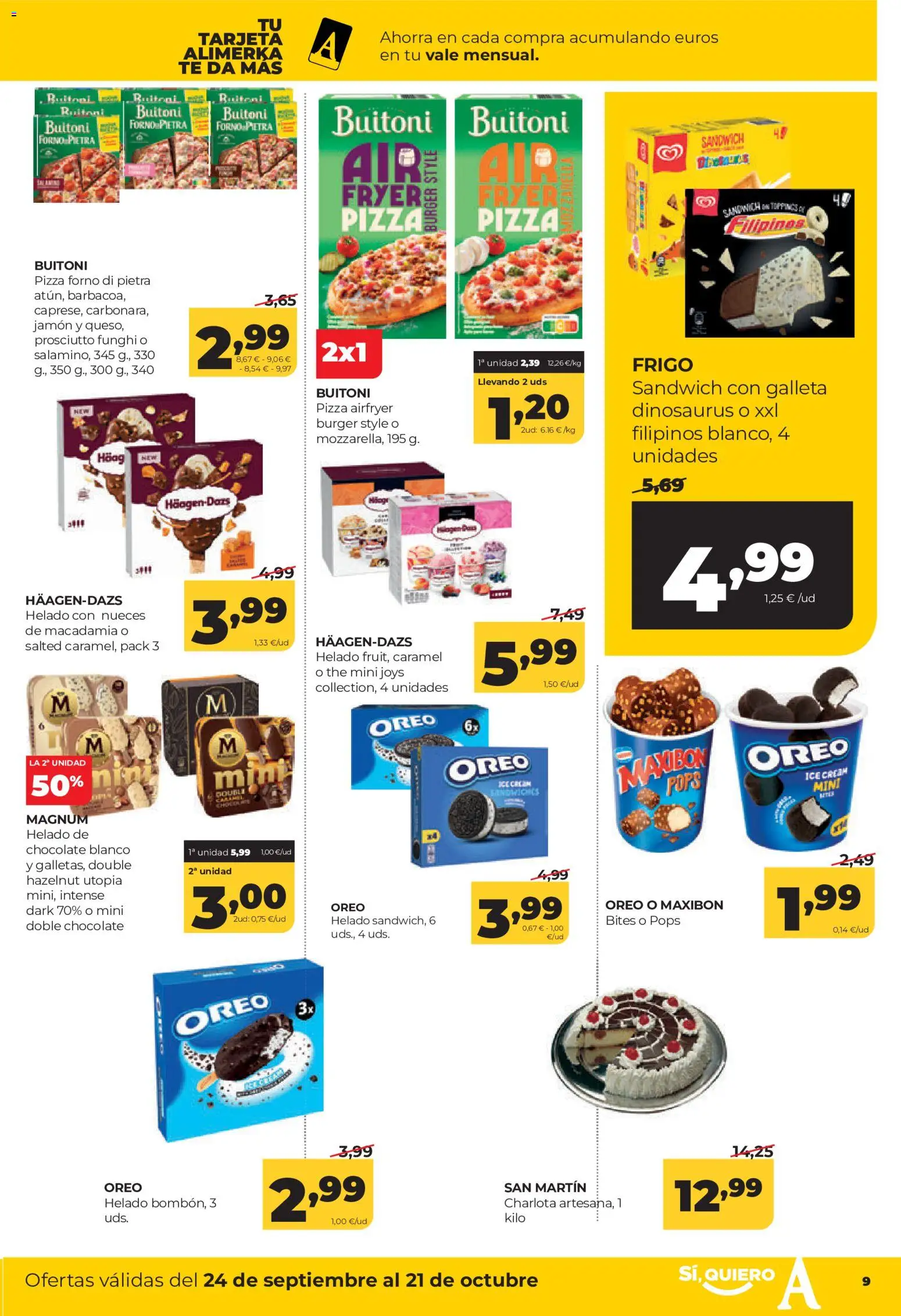 Alimerka folleto Asturias │ válido desde el 24/09/2026 | Página: 9 | Productos: Chocolate, Jamón, Té, Helado