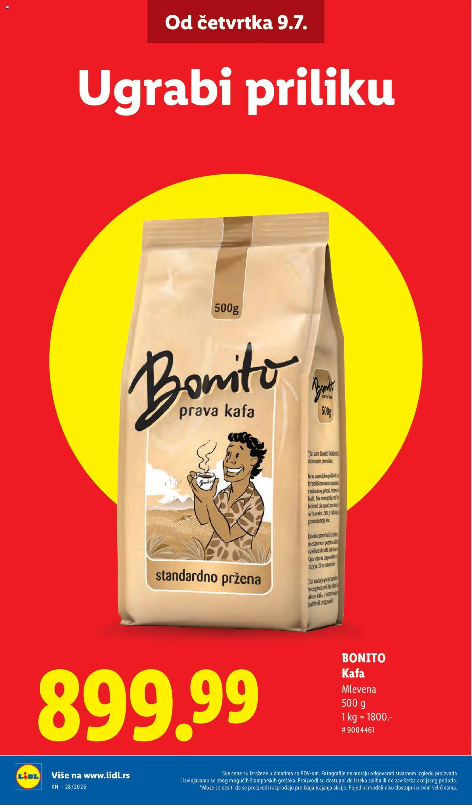 Lidl katalog - važi od 09.07.2026 | Strana: 8 | Proizvode: Kafa