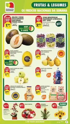 Pré-visualização Pingo Doce folheto válido de 01/09/2026 | Página: 3 | Produtos: Batata, Legumes, Orquídea, Frutas