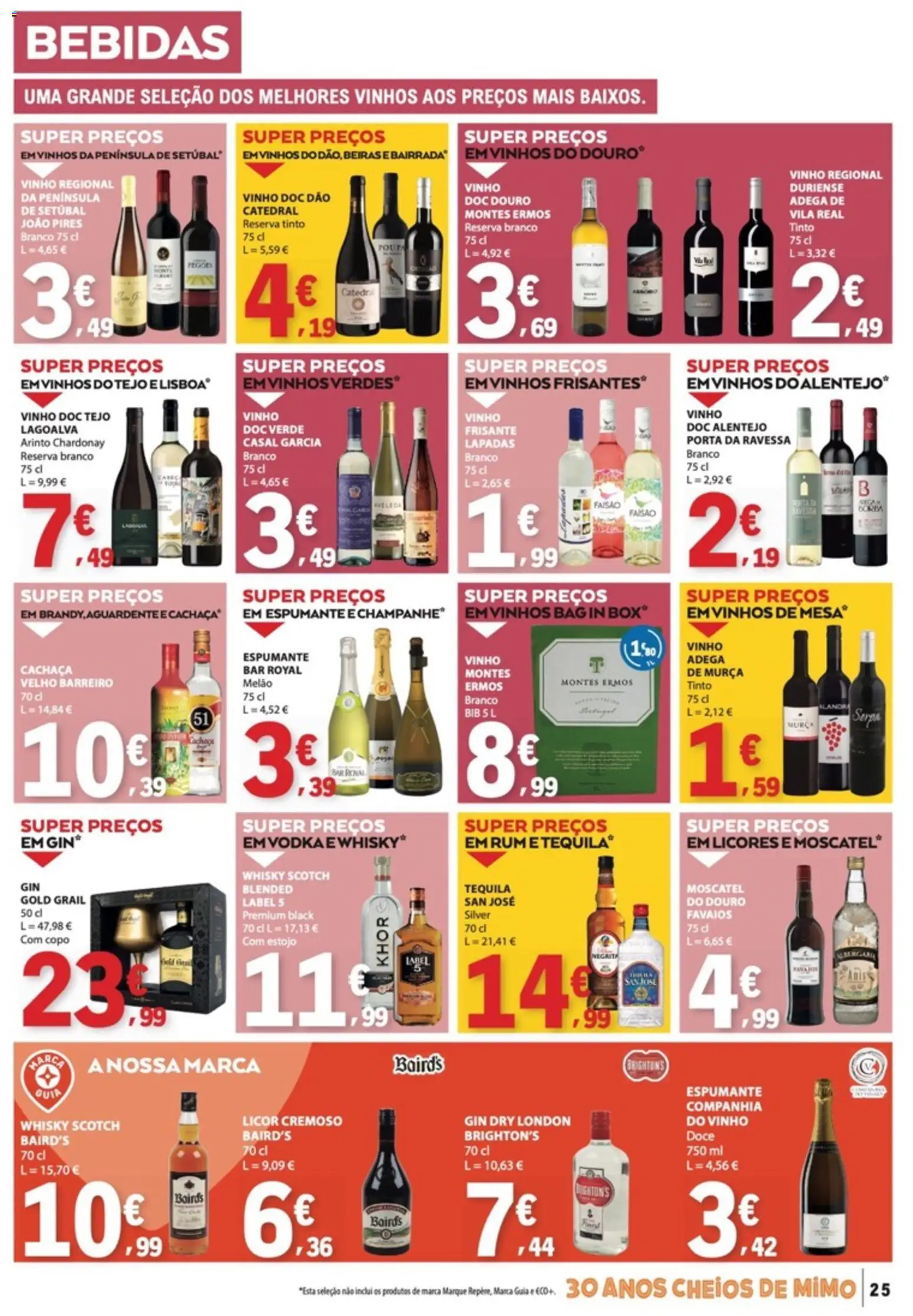 E.Leclerc folheto │ válido de 13/08/2026 | Página: 25 | Produtos: Whisky, Mesa, Vinho, Gin