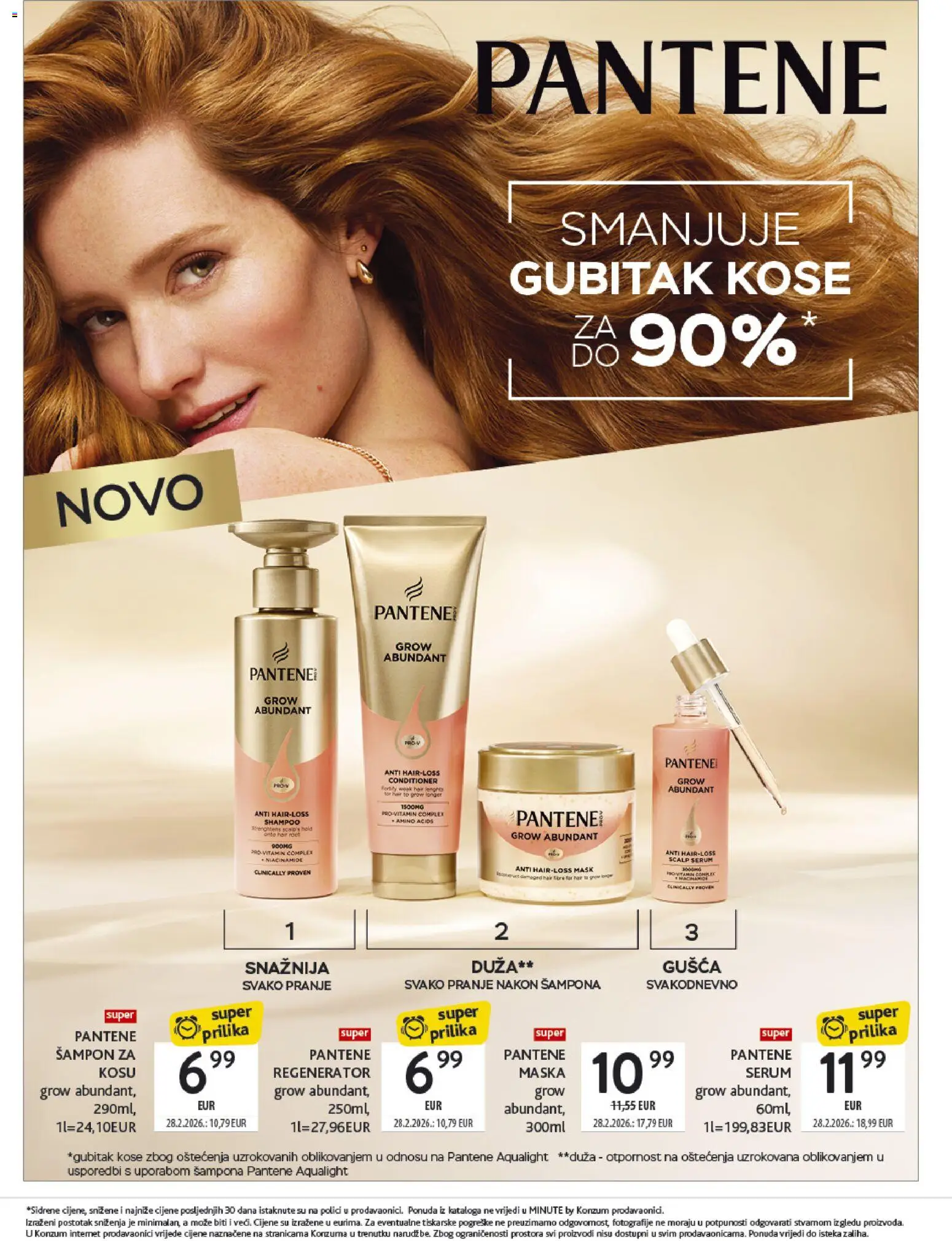 Konzum HR akciós ujság - amely érvényes a következő dátumtól: 2026.09.21. | Oldal: 20 | Termékek: Vitamin, Pantene, Sampon