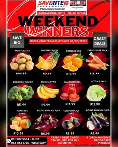 Saverite specials catalogue – valid from 03/07/2026