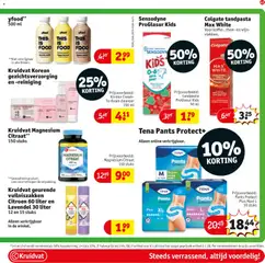 Colgate tandpasta Max White, Colgate toothpaste Max White for coffee, tea and wine stains - Voorbeeld van een folder van Kruidvat, geldig van 23-06-2026 | Pagina: 45 | Producten: Tandpasta, Citroen, Kan, Tabletek