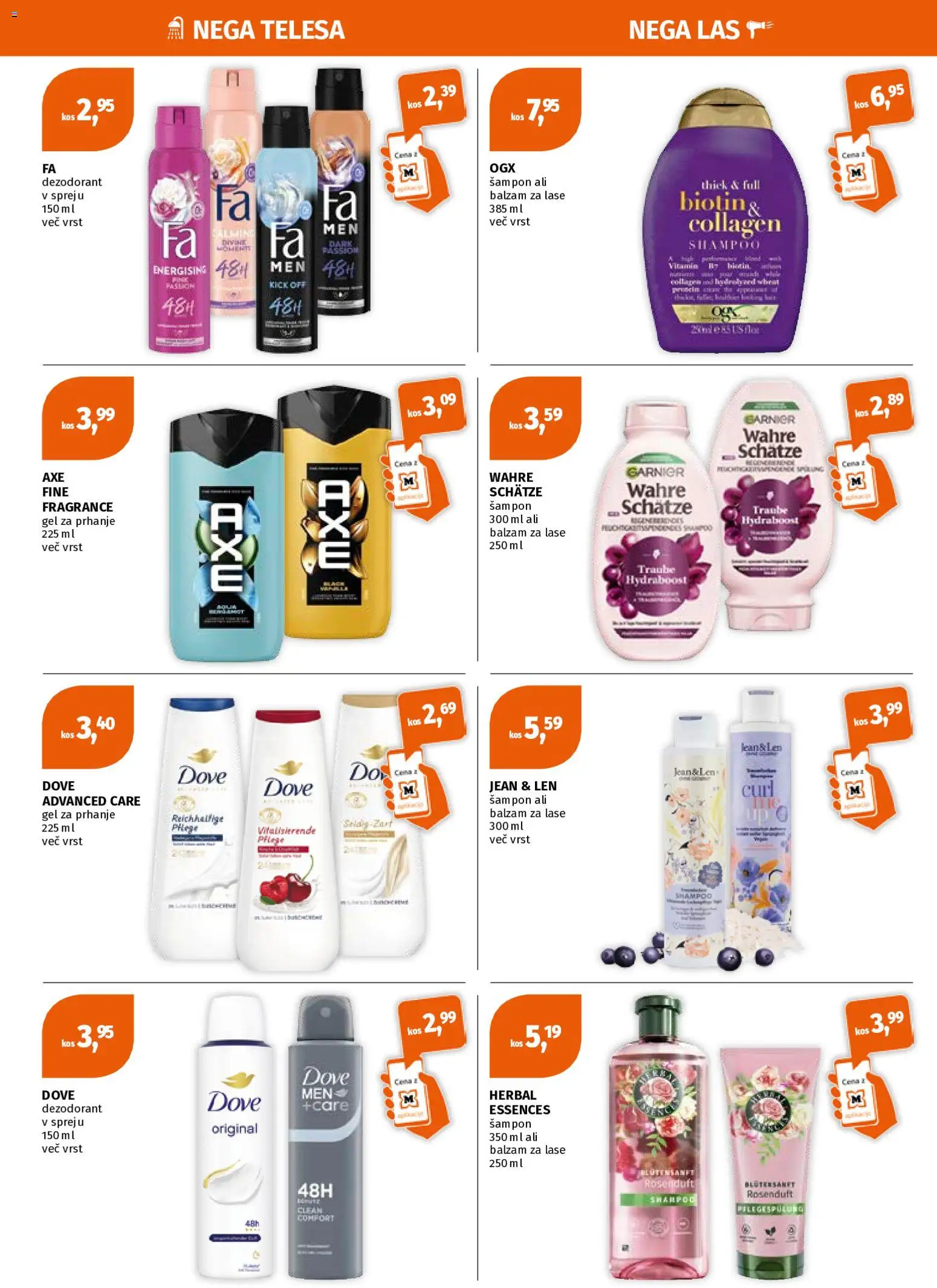 Novi Müller katalog ponudbe – veljaven od 20.07.2026 | Stran: 4 | Izdelki: Gel za prhanje, Kos, Balzam za lase