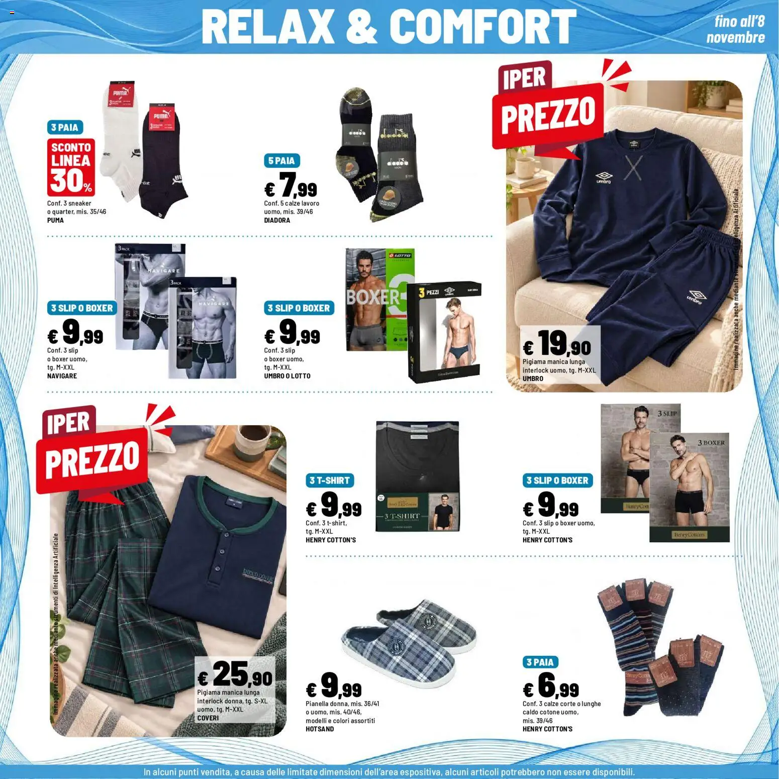 Volantino Iper del 12/10/2026 | Pagina: 39 | Prodotti: Pigiama, Slip, Boxer, PC