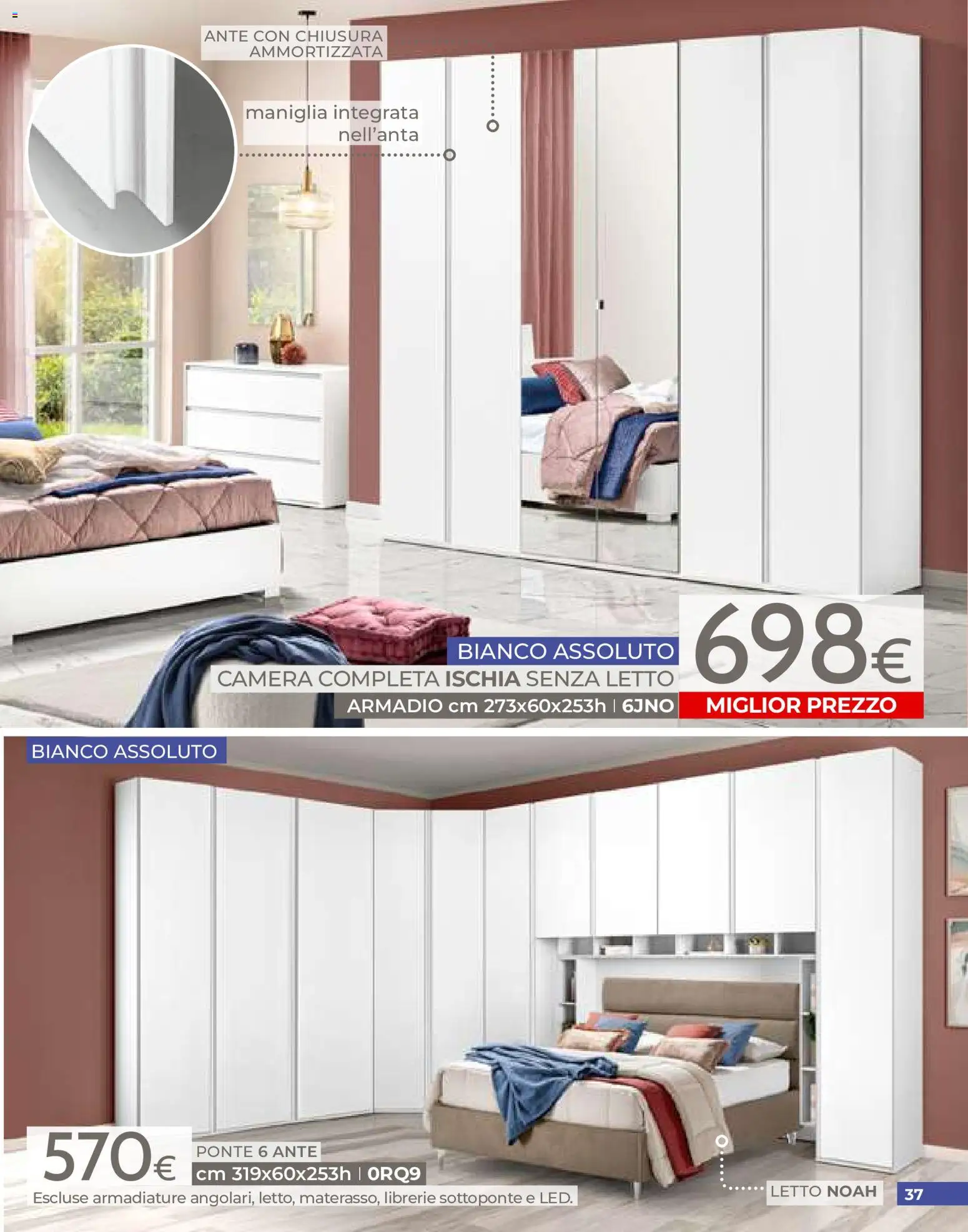 Volantino Mondo Convenienza del 01/07/2026 | Pagina: 37 | Prodotti: Letto, Armadio