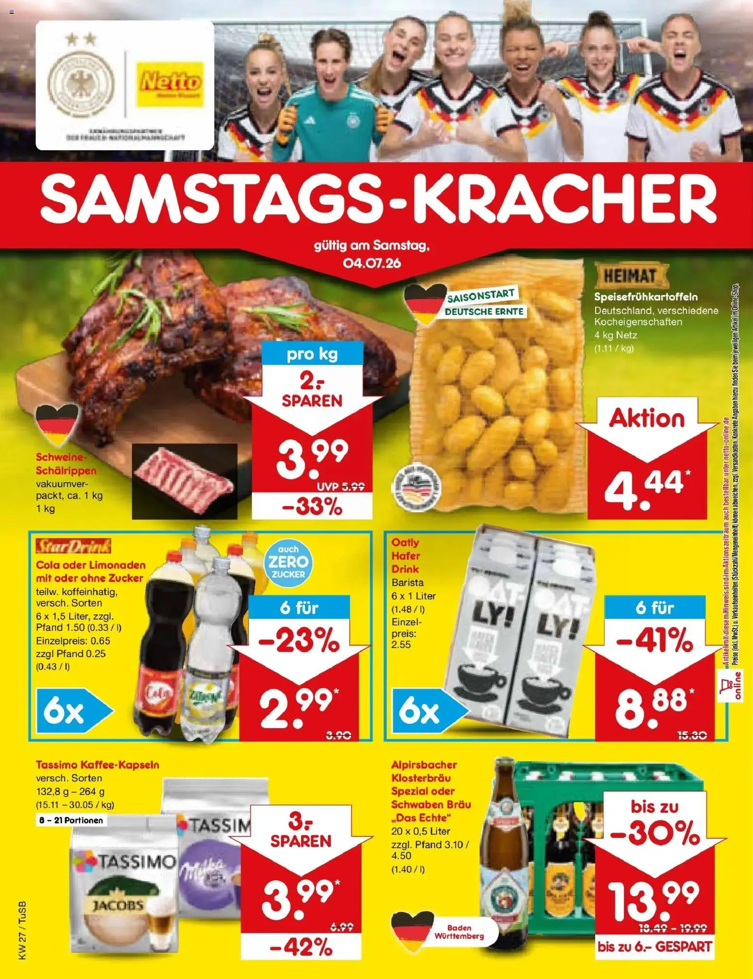 Netto Marken-Discount Prospekt Lahr-Langenwinkel – gültig ab 29.06.2026 | Seite: 68 | Produkte: Cola, Zucker, Oatly, Tassimo