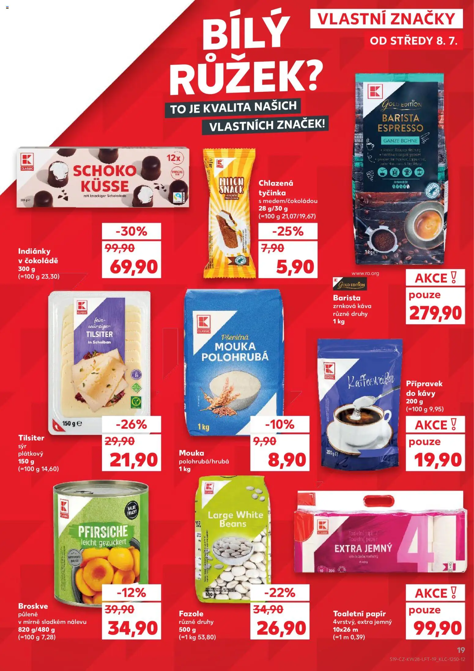 Kaufland leták od 08.07.2026 | Strana: 19 | Produkty: Sýr, Káva, Coffee creamer, Zrnková káva