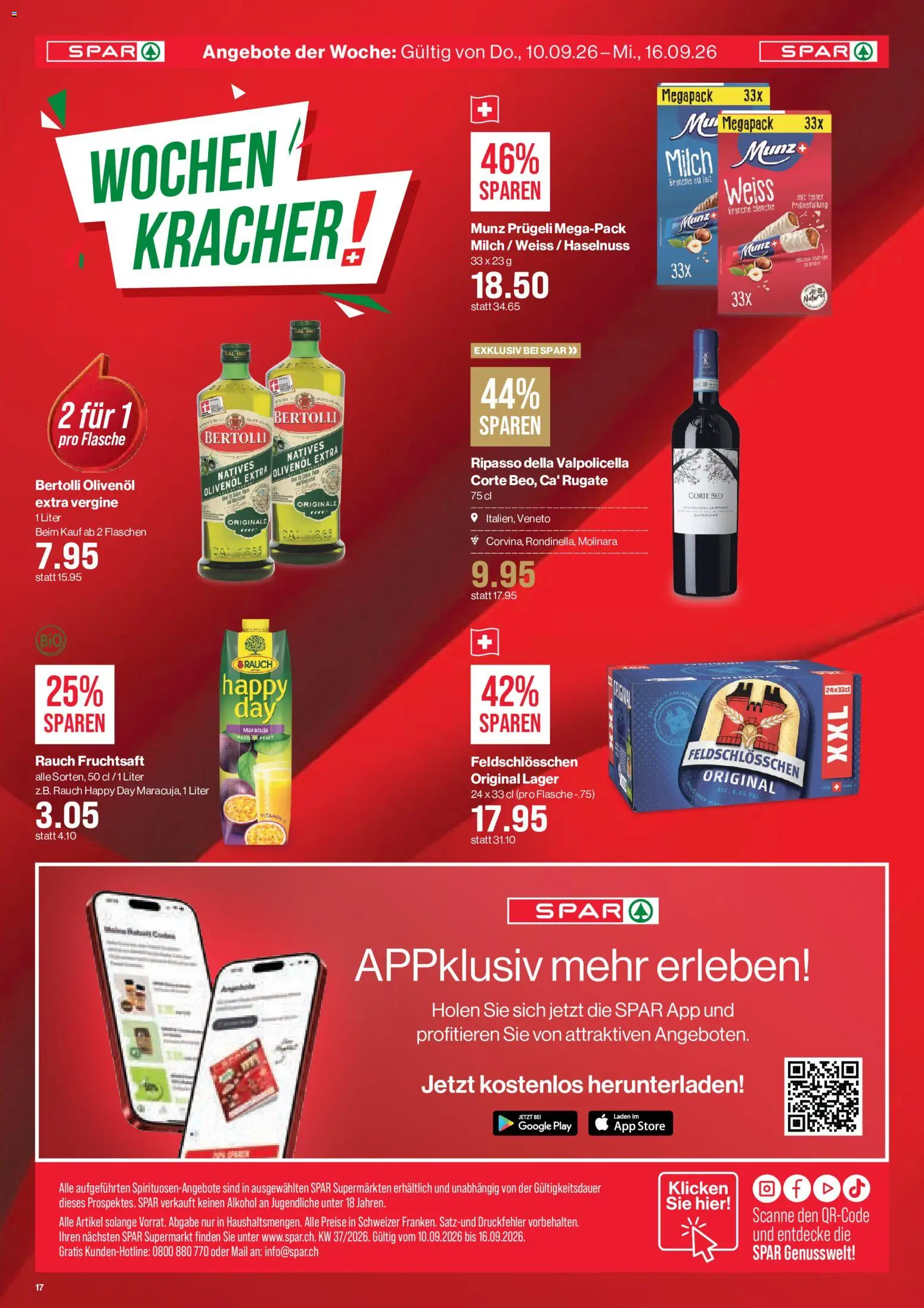 SPAR aktionen – gültig ab 10.09.2026 | Seite: 17