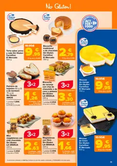 Vista previa Mousse de mango Sin Gluten Carrefour El Mercado, Mousse de mango Sin Gluten Carrefour El Mercado 450 g válido desde el 25/09/2026 | Página: 11 | Productos: Tarta, Coco, Limón, Bizcocho