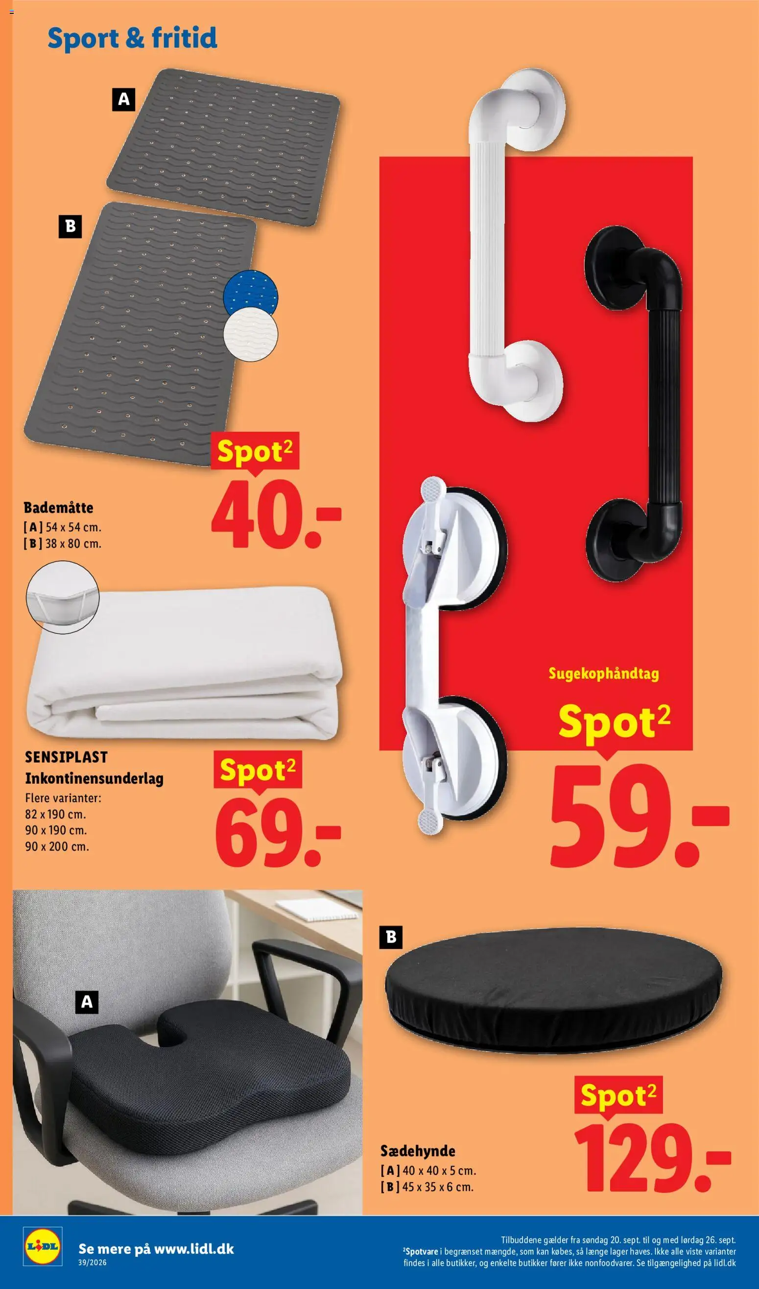 Lidl tilbudsavis – gyldig fra 20/09/2026 | Side: 6 | Produkter: Søm, Bademåtte