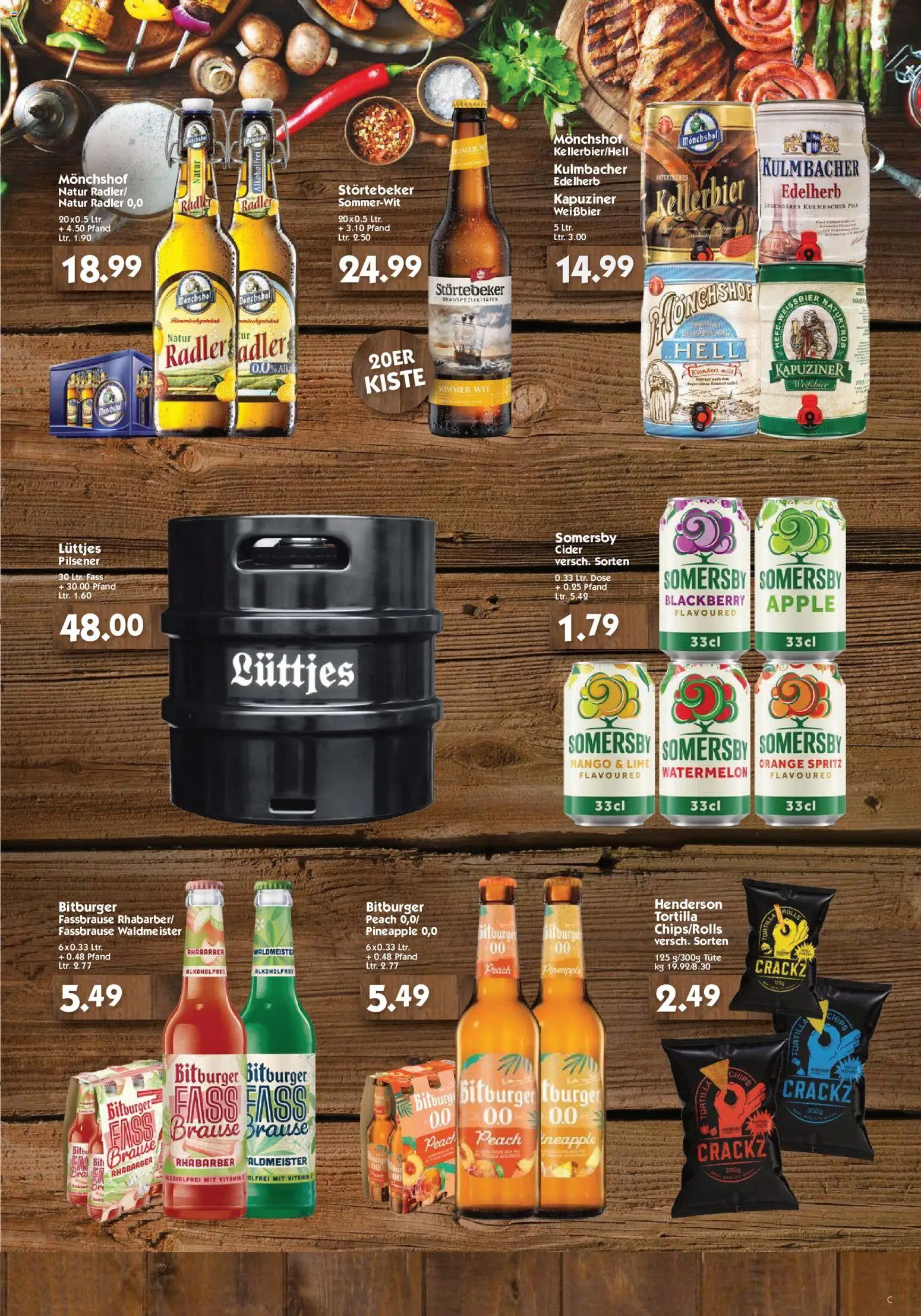 HOL’AB! Premium Grillgenuss – gültig ab 04.05.2026 | Seite: 3 | Produkte: Pils, Rhabarber, Fassbrause, Chips