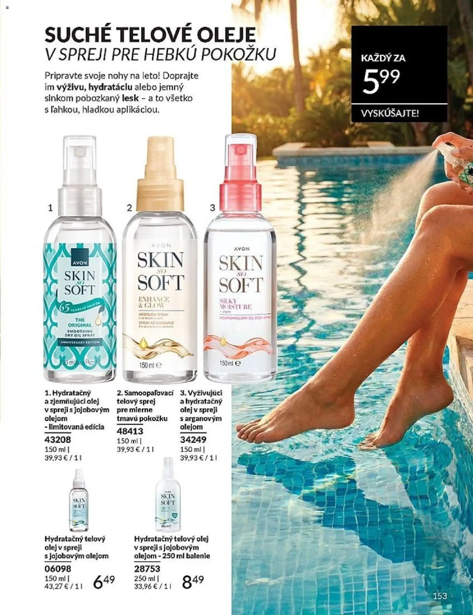 Nové Avon akcie – leták je platný od 01.06.2026 | Strana: 153 | Produkty: Olej