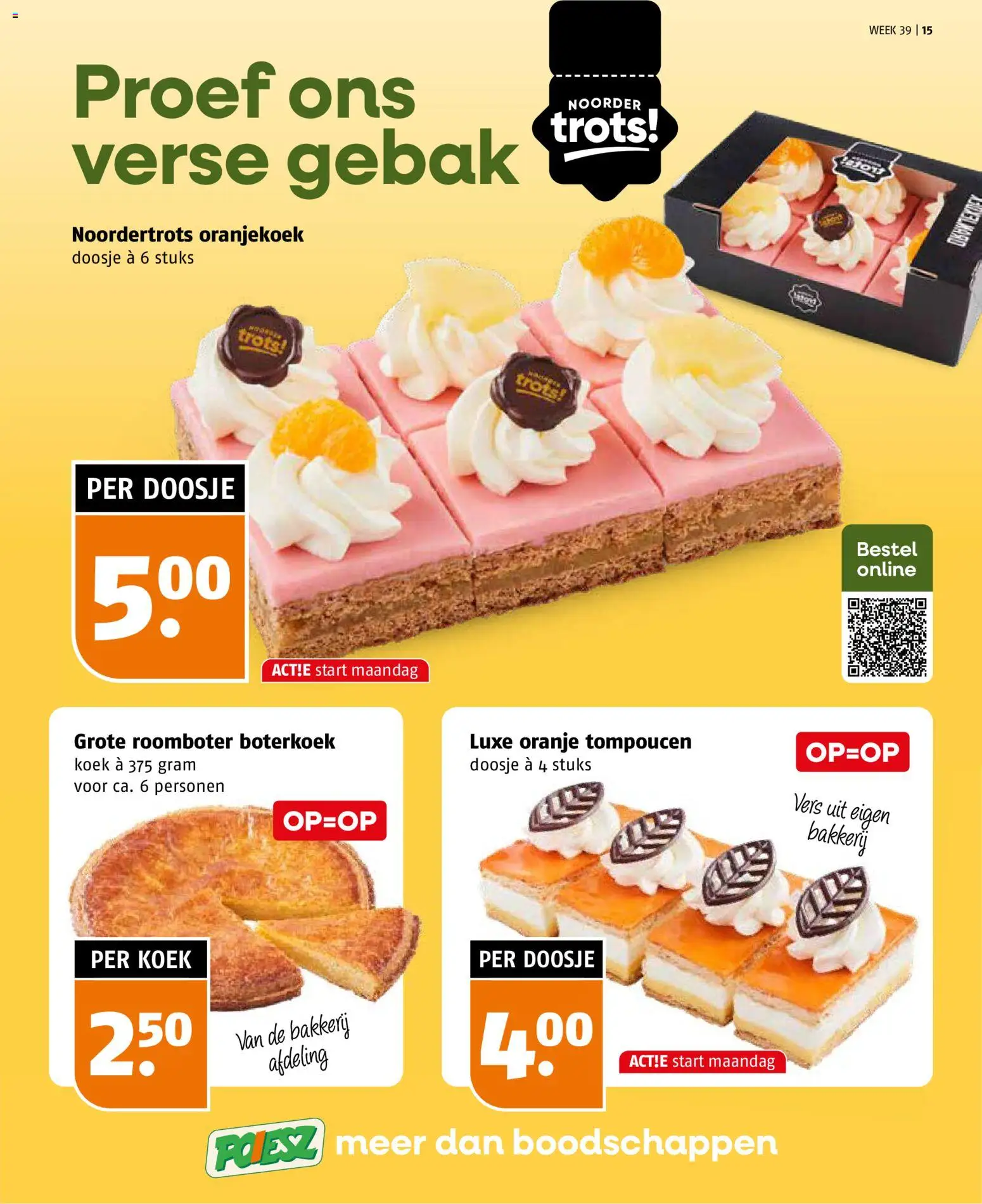 {H1} | Pagina: 15 | Producten: Roomboter, Bakkerij, Gebak