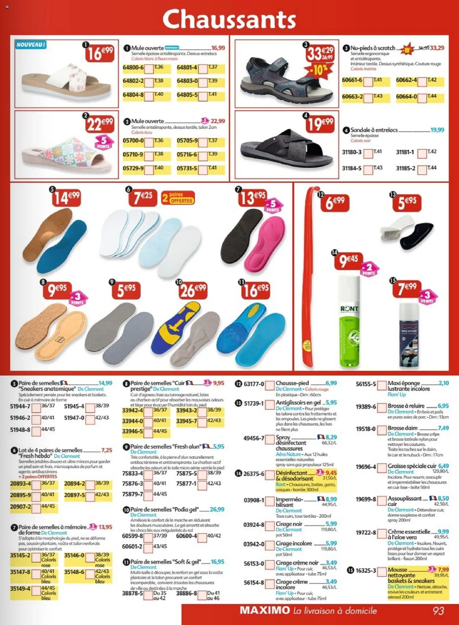 {H1} | Page: 93 | Produits: Parfum, Eponge, Mousse, Brosse