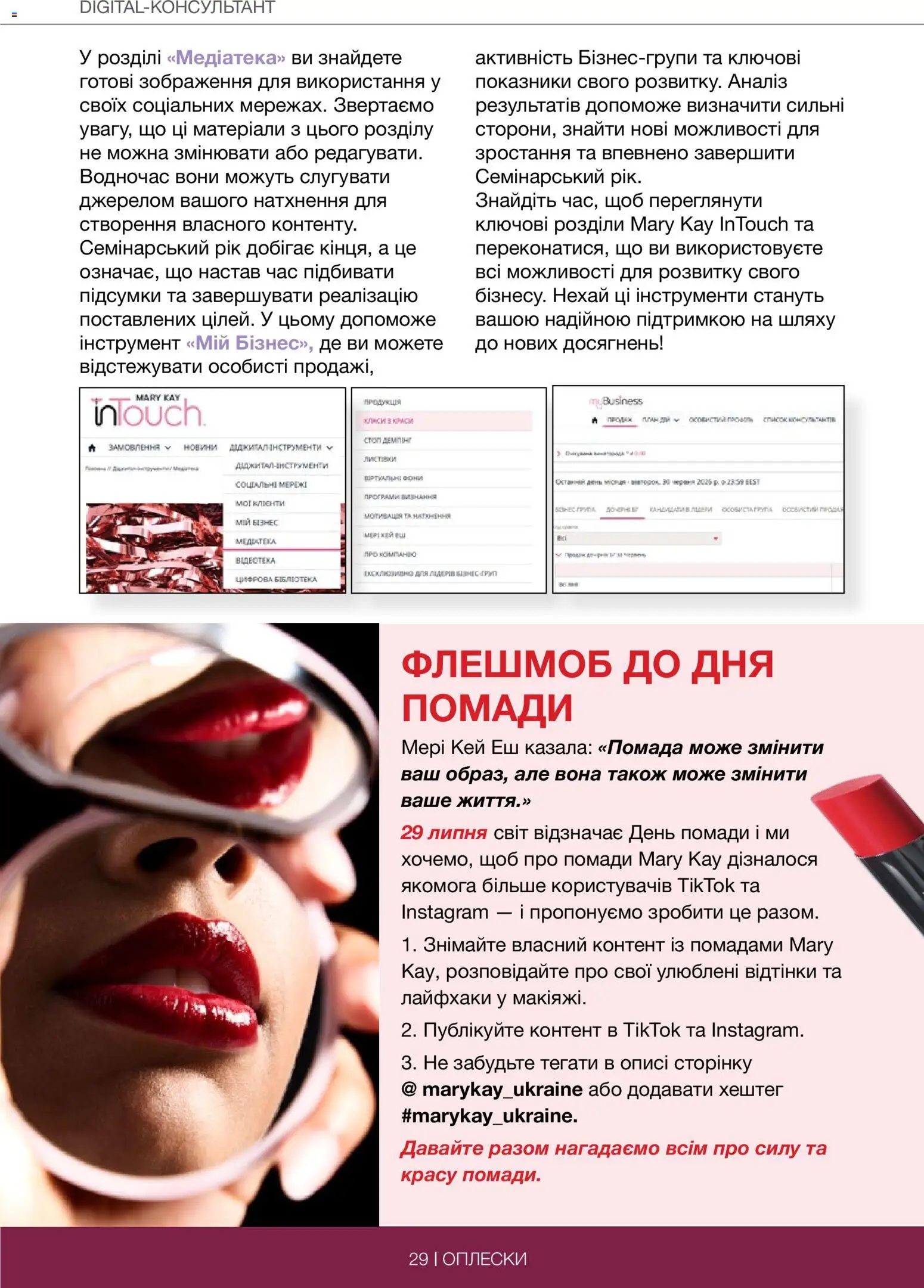 Mary Kay Kаталог - дійснийкції з 29.06.2026 | Сторінка: 29 | Товари: Помада