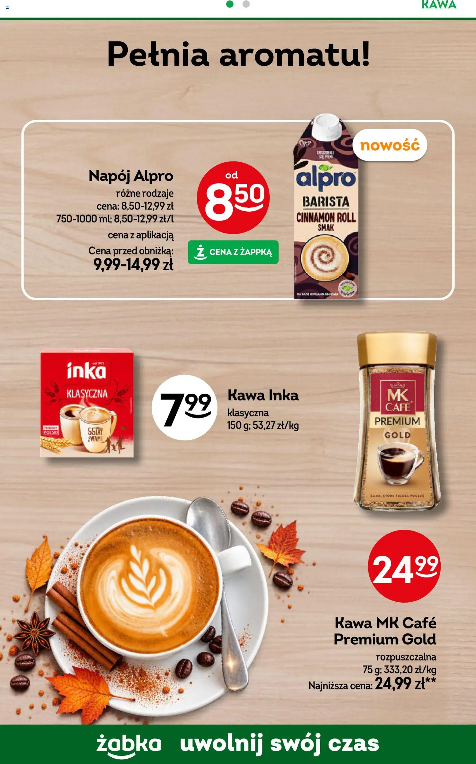 Żabka gazetka - Codzienne produkty od 21.10.2026 | Strona: 18 | Produkty: Alpro, Kawa mk cafe, Kawa mk cafe premium, Kawa