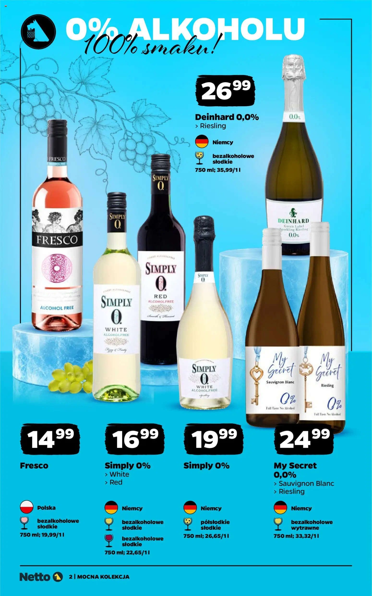 Netto gazetka - Mocne alkohole od 03.08.2026 | Strona: 2 | Produkty: Riesling, Fresco
