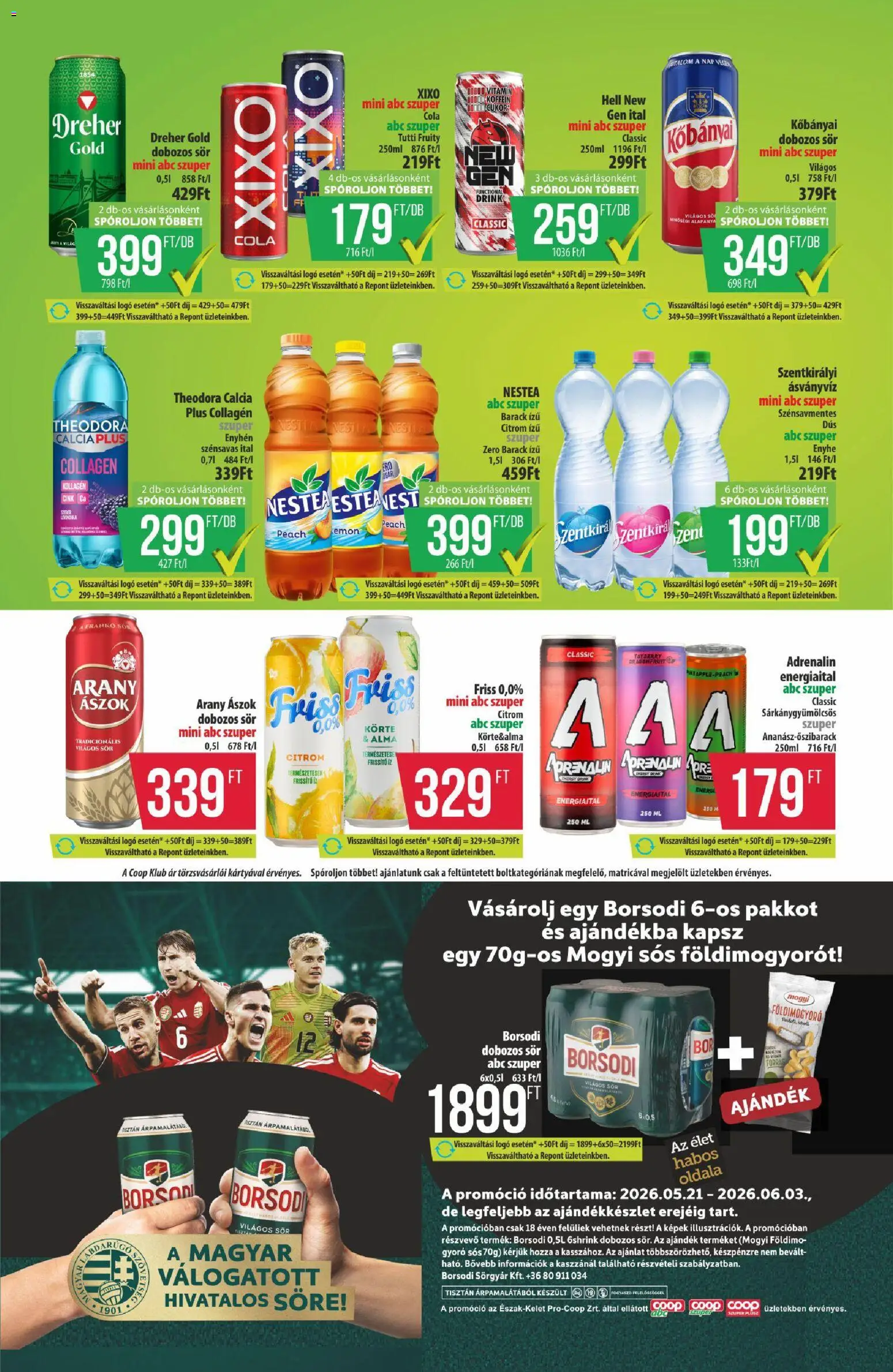 COOP akciós ujság - amely érvényes a következő dátumtól: 21.05.2026 | Oldal: 9