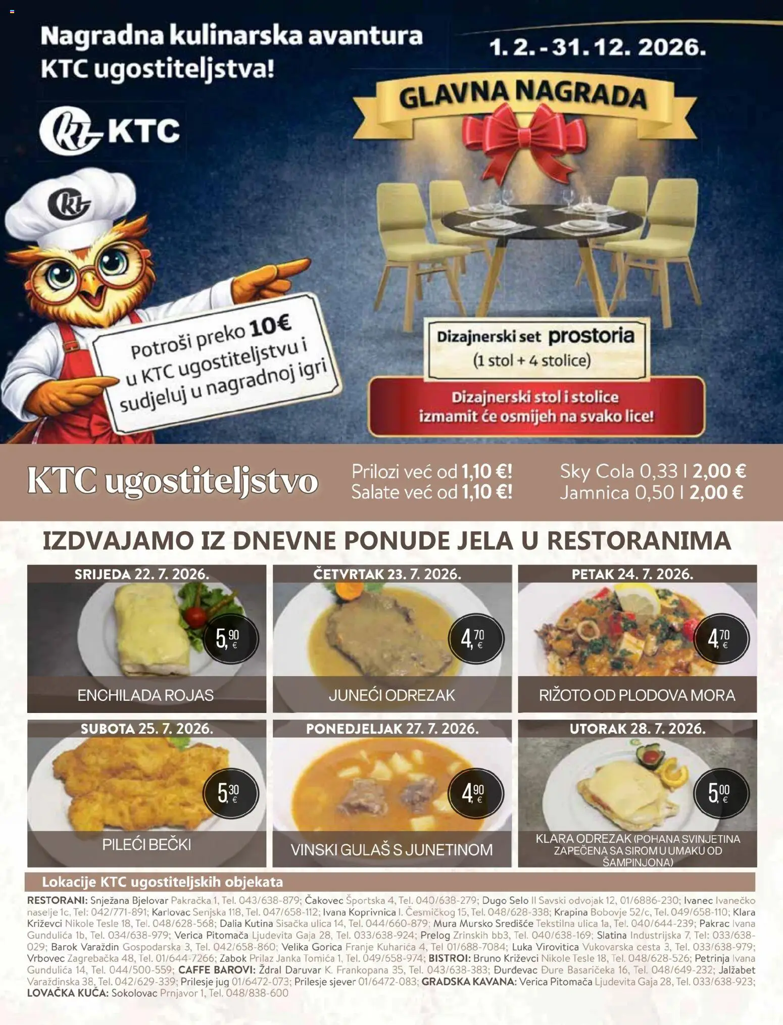 KTC katalog | vrijedi od 22.07.2026 | Stranica: 36 | Proizvodi: Rižoto, Stol, Svinjetina, Prilozi