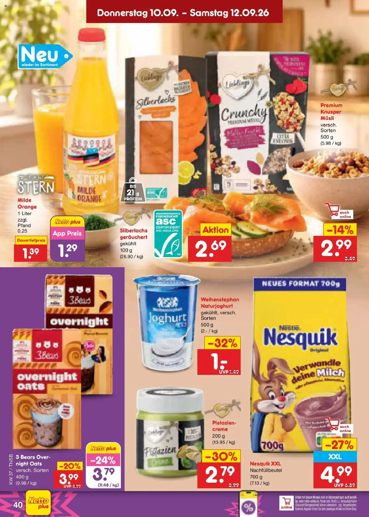 Netto Marken-Discount Prospekt Pirna – gültig ab 07.09.2026 | Seite: 58 | Produkte: Nesquik, Milch, Pistazien, Creme
